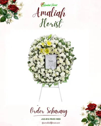 Krans Bunga Duka Cita di Pesangkalan