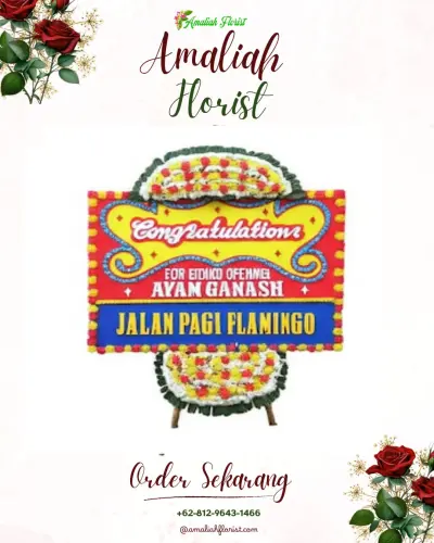 Bunga Papan Congratulation di Pesangkalan